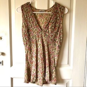 Floral Floating Lotus Cotton Tank